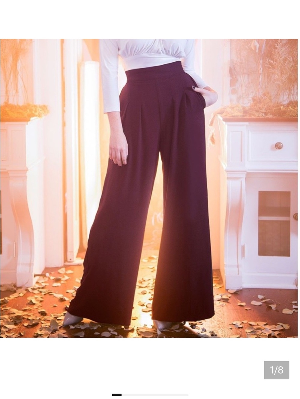 Pinup Couture Doris Wide leg Trousers